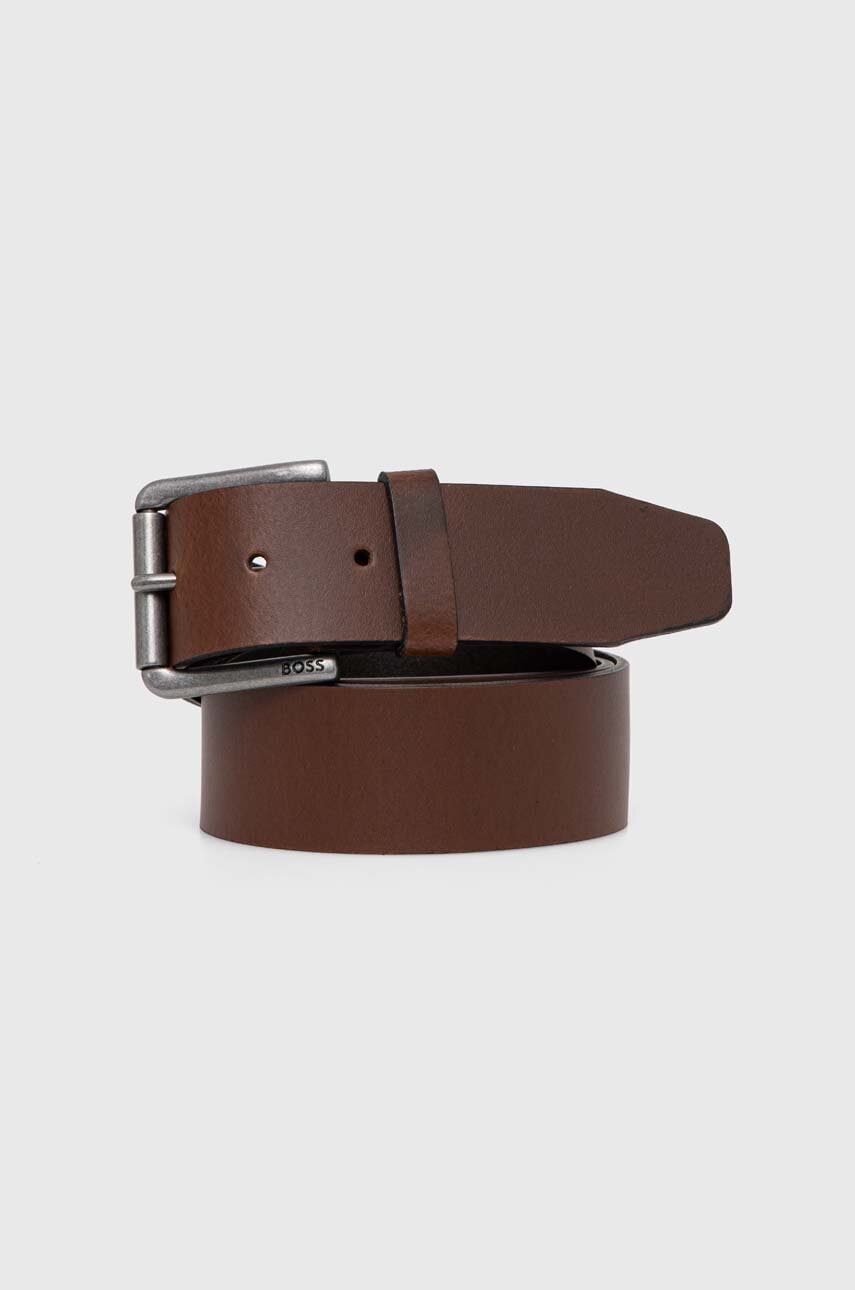 BOSS  pásek pánský kožený Joris_Sz40