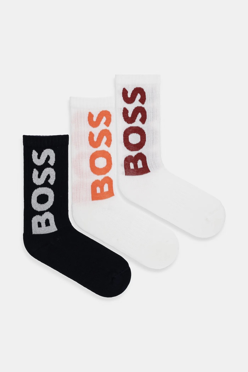 BOSS  ponožky pánské 3P QS Rib Logo CC 3-pack