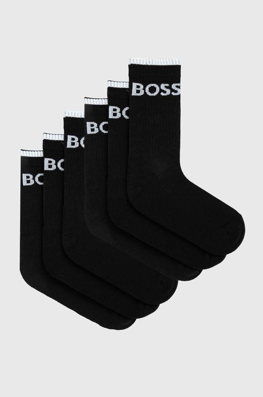 BOSS  ponožky pánské 6P QS Stripe CC 6-pack