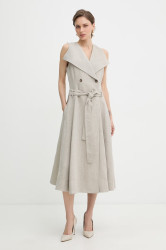 BOSS šaty lněné Datrena1