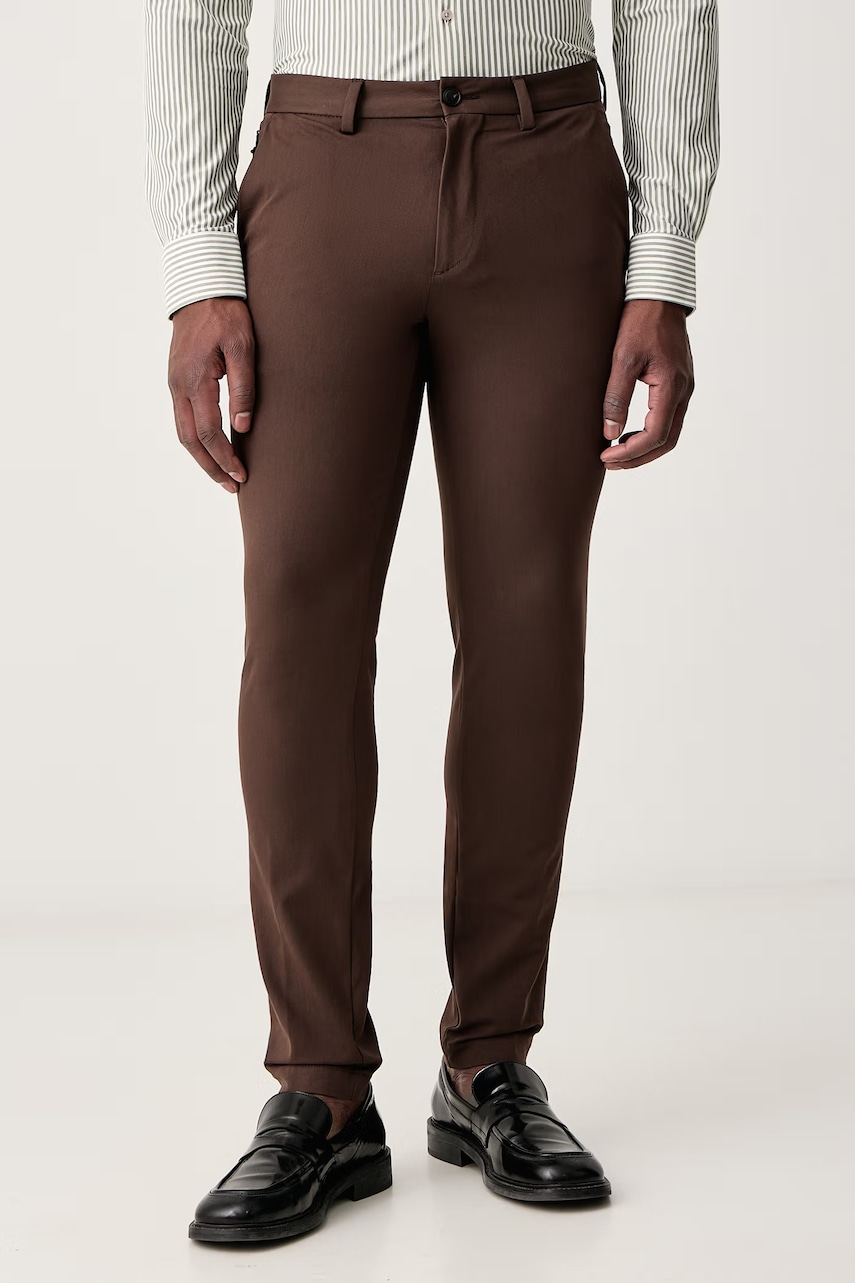 BOSS  slim fit kalhoty pánské s bavlnou P-Kaiton1-Zip