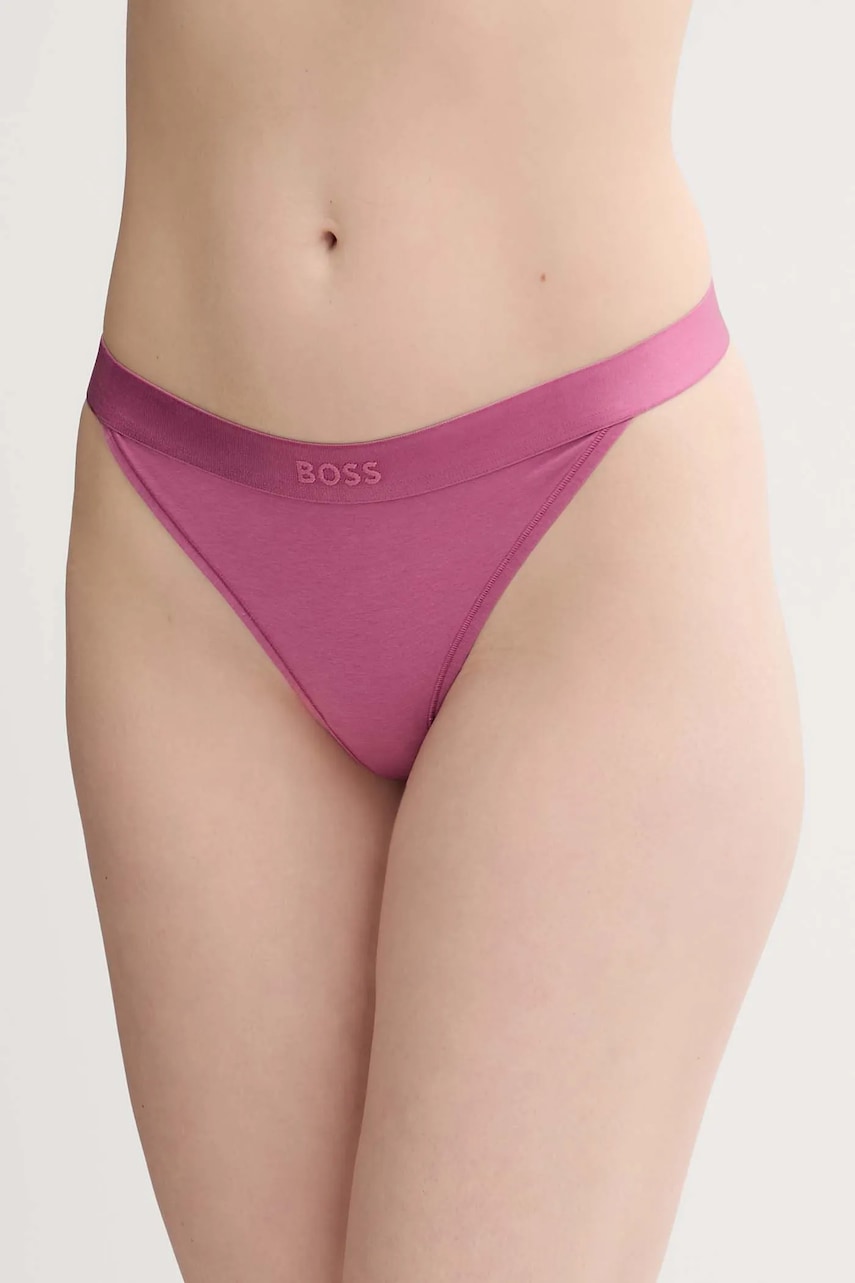BOSS  tanga dámské s bavlnou STRING BEA