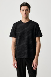 BOSS  tričkové pyžamo pánské s bavlnou WaffleAOP T-Shirt
