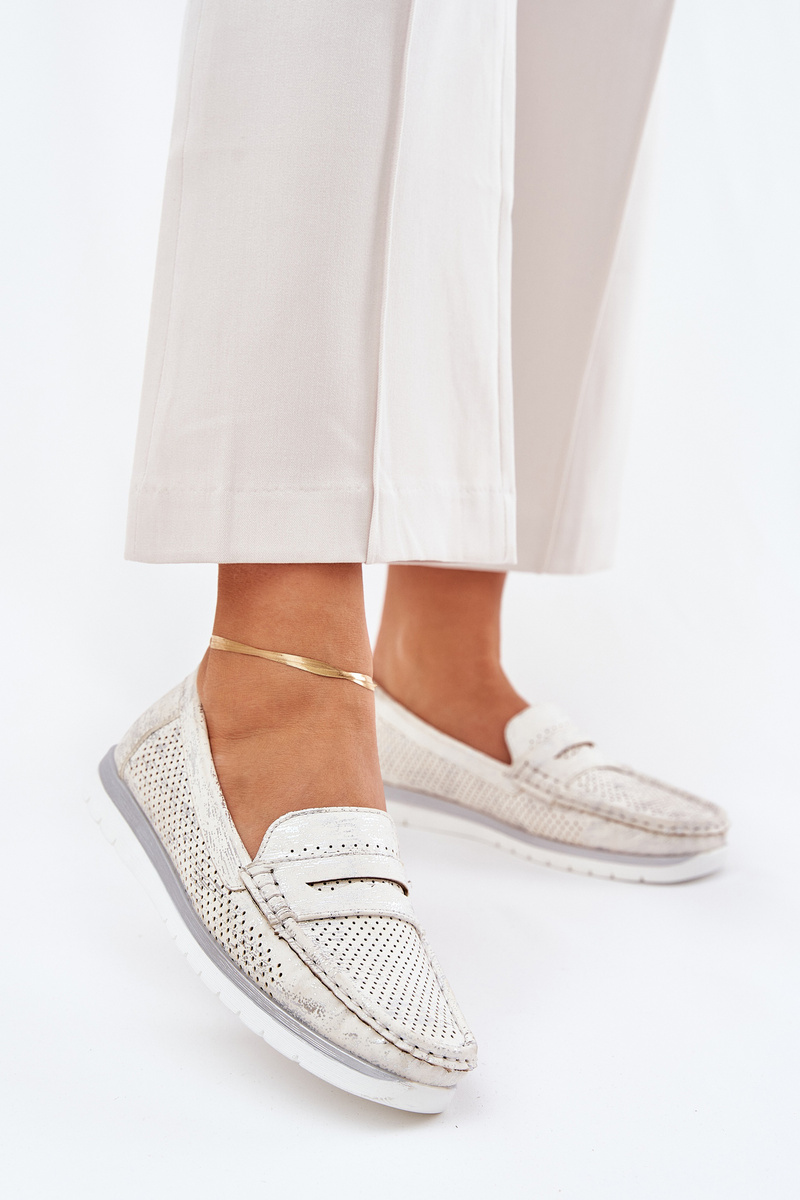 Boto Dámské Mokasíny Z Eko Kůže Zlaté Bralithia