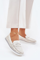 Boto Dámské Mokasíny Z Eko Kůže Zlaté Bralithia