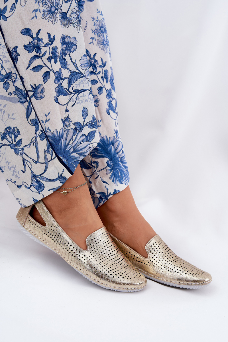 Boto Děrované Baletky Z Přírodní Kůže Artiker