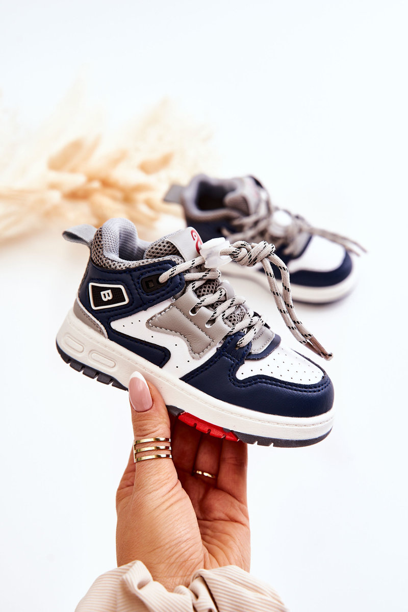 Boto Dětské vysoké sportovní boty Námořnická modř Bruce