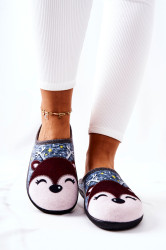 Boto Hřejivé pantofle Reindeer Modré Taffy