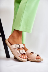 Boto Klasické semišové dámské pantofle béžove Casilda