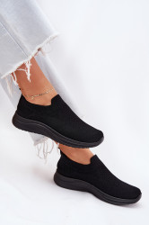 Boto Materiálové slip-on dámské sportovní boty černé Astusa