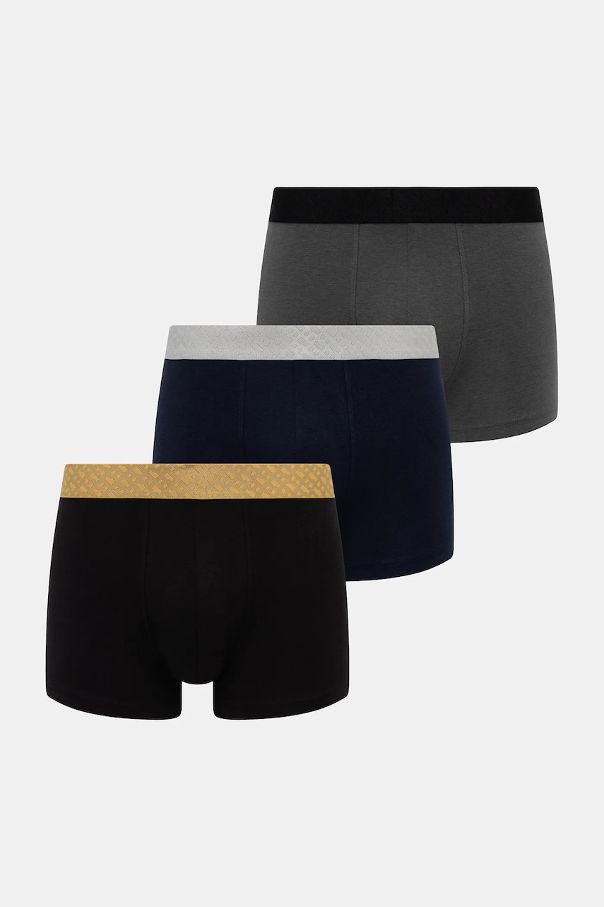Boxerky BOSS Trunk 3P MetallicM G 3-pack