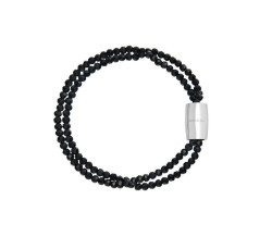 BREIL Dvojitý korálkový náramek s krystaly Magnetica System TJ3687