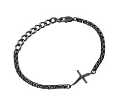 BREIL Řetízkový náramek s křížkem pro muže B.X TJ3641