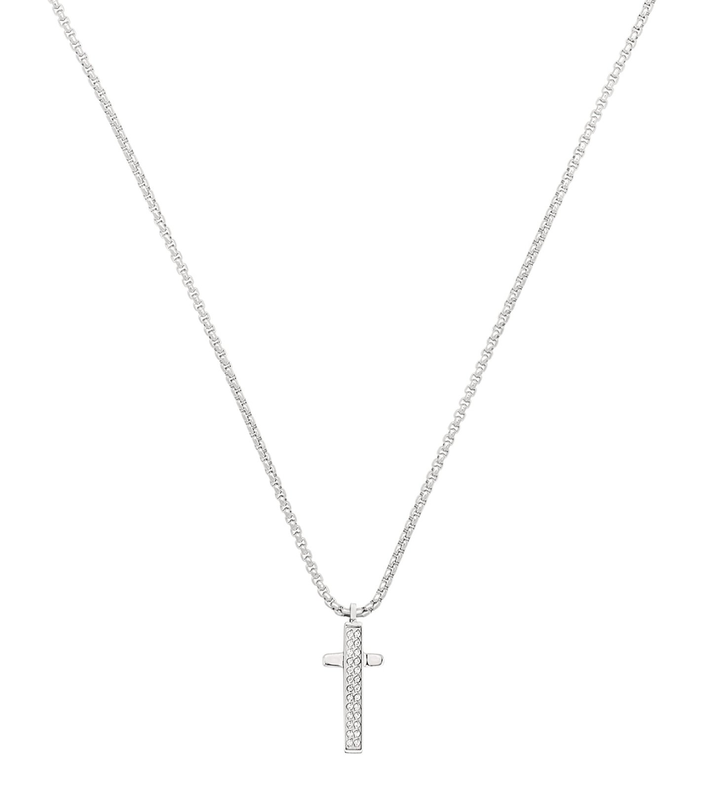 BREIL Stylový pánský náhrdelník s křížkem Light Row TJ3360