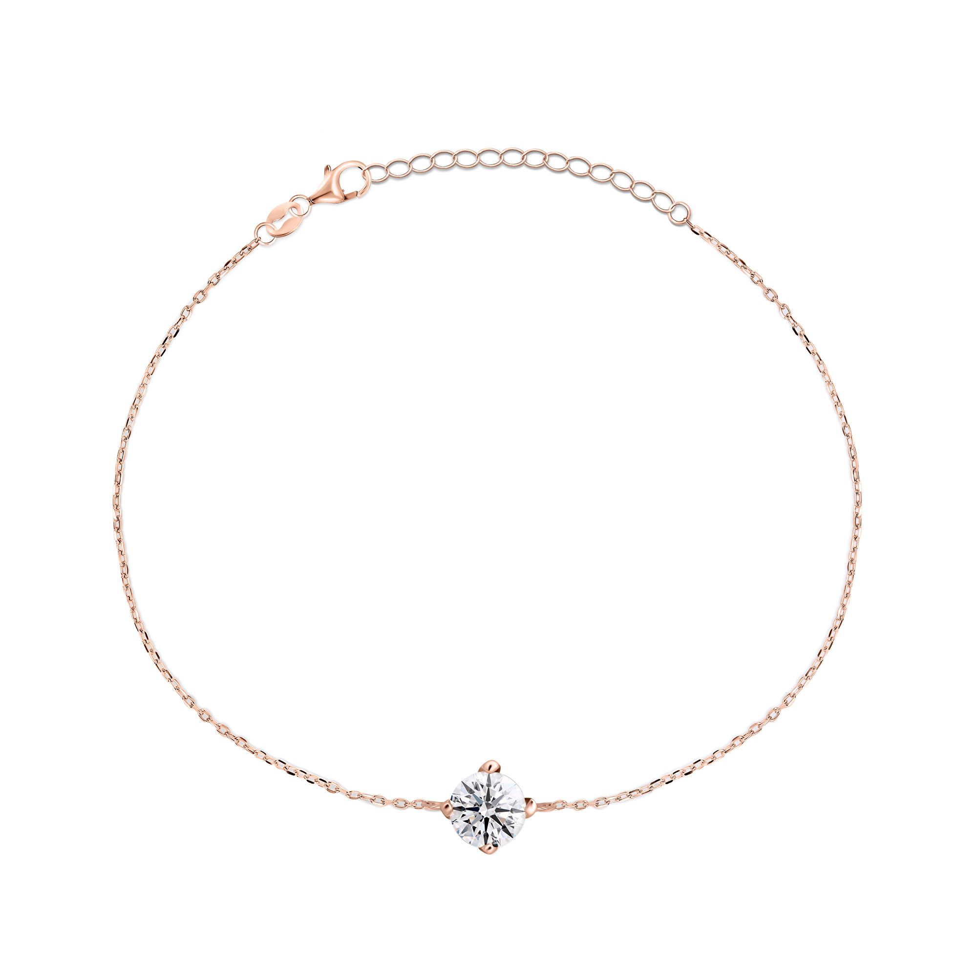 Brilio Silver Elegantní bronzový náramek se zirkonem BRC23R