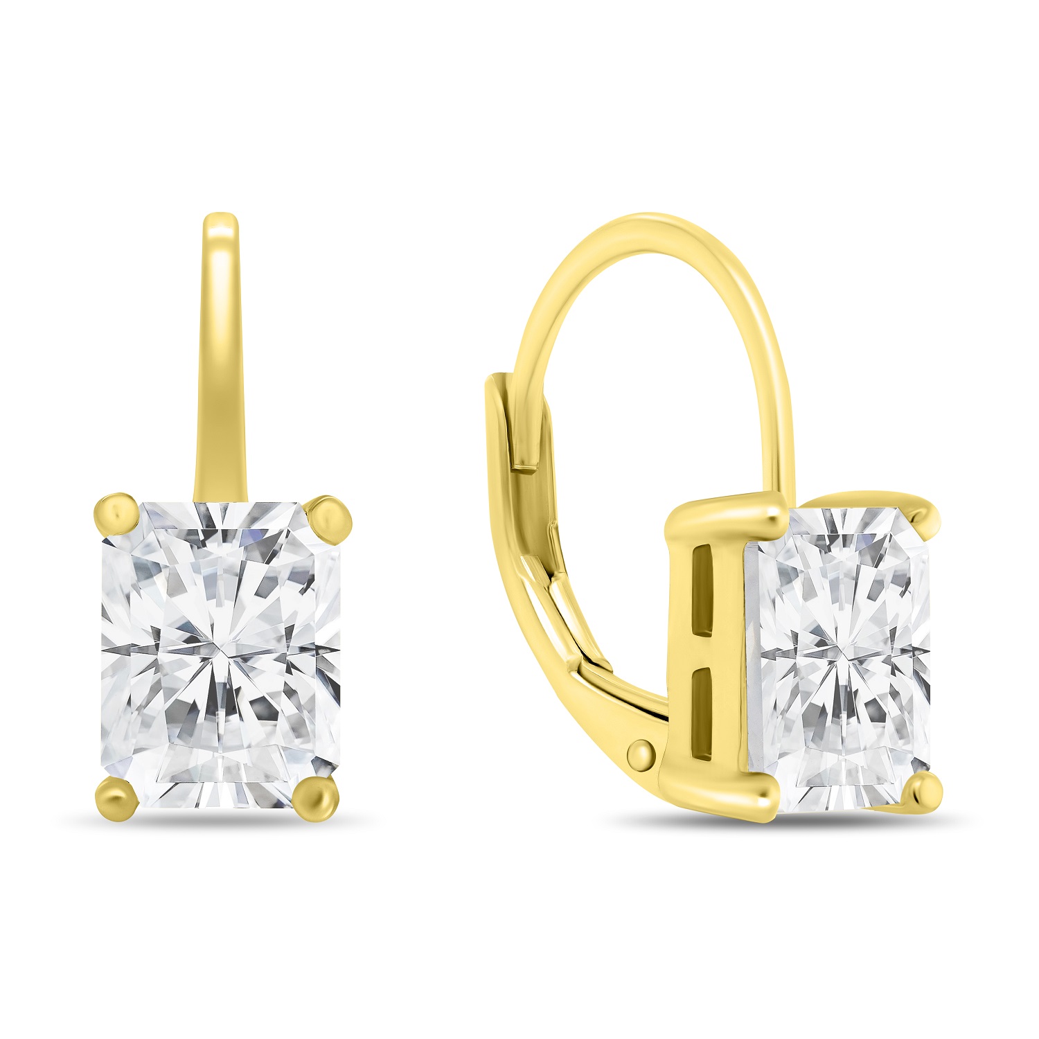 Brilio Silver Krásné pozlacené náušnice se zirkony EA937Y