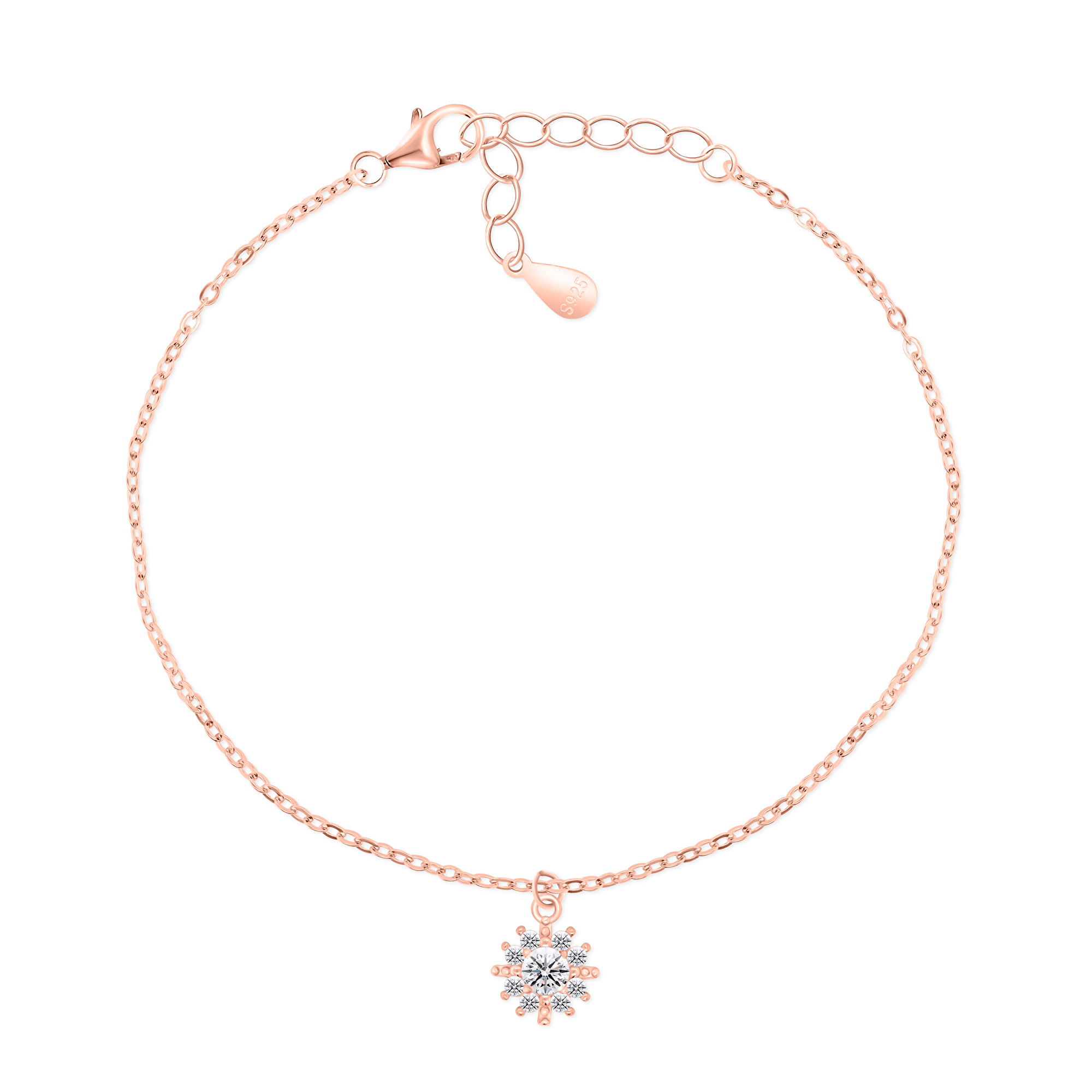 Brilio Silver Krásný bronzový náramek se zirkony BRC51R