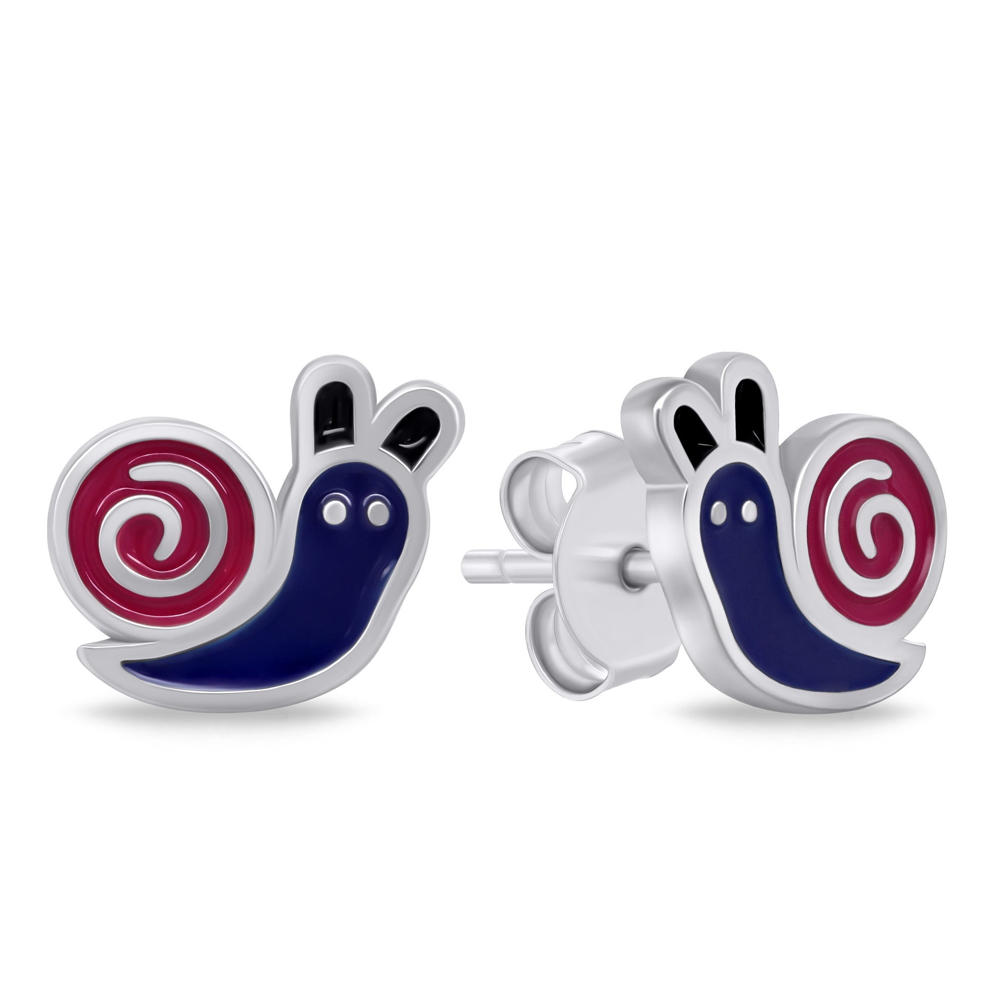 Brilio Silver Originální stříbrné náušnice Šnek EA813W