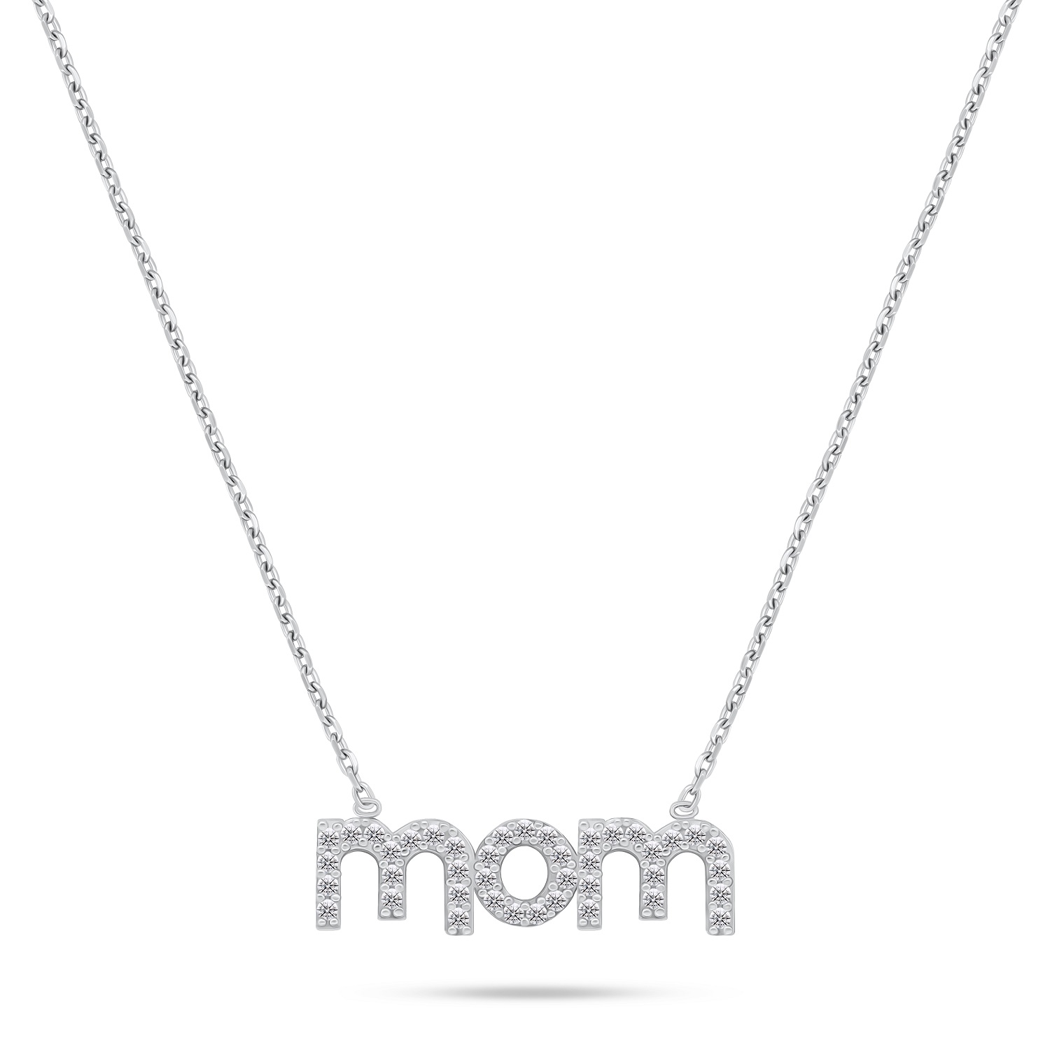 Brilio Silver Originální stříbrný náhrdelník Mom NCL111W