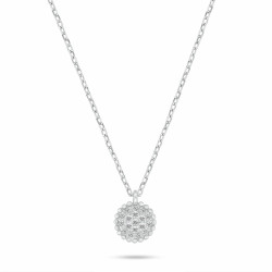 Brilio Silver Slušivý stříbrný náhrdelník s kubickými zirkony NCL207W