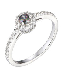 Brilio Silver Slušivý stříbrný prsten s topazem Mystic Stone SR06080A 50 mm