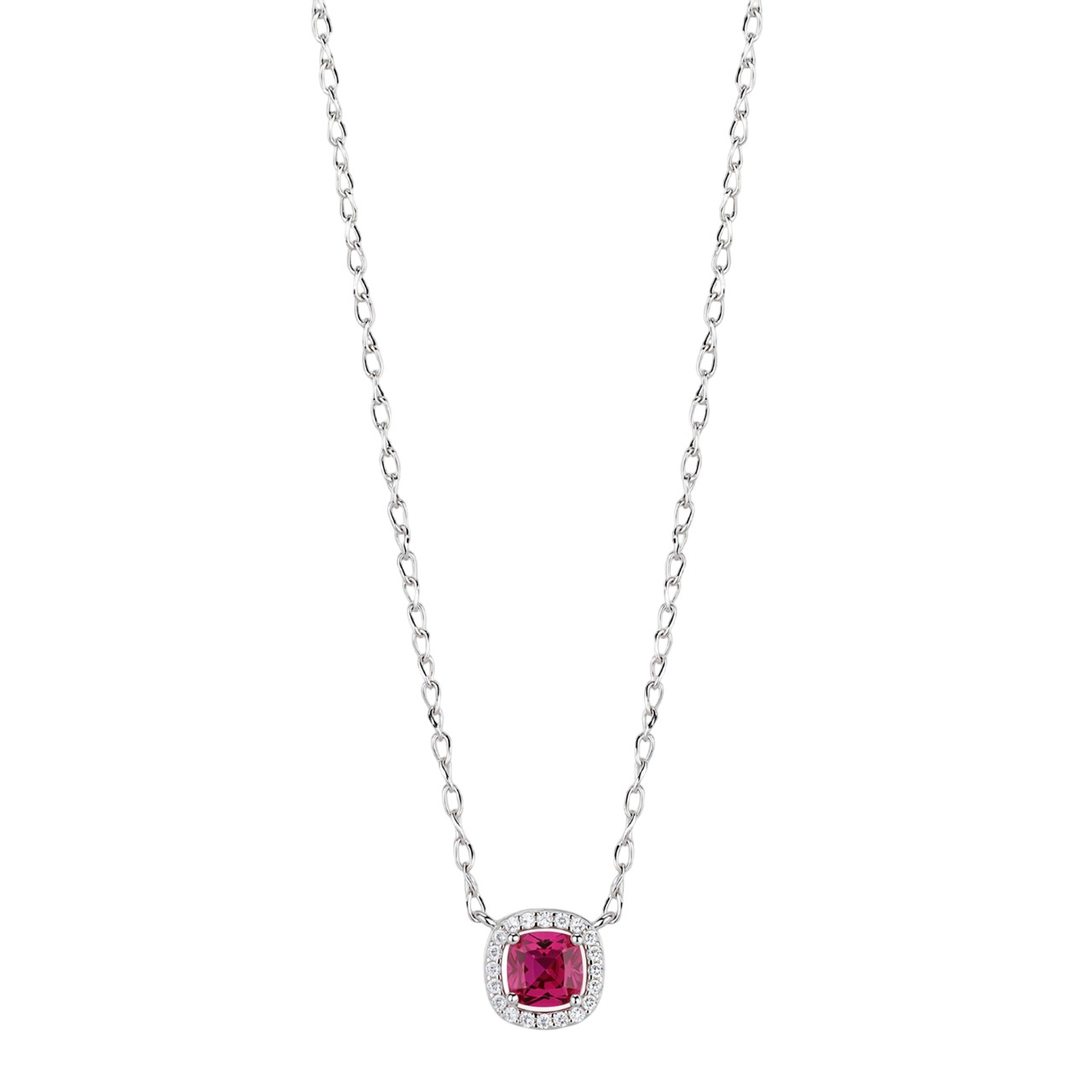 Brosway Elegantní stříbrný náhrdelník Fancy Passion Ruby FPR132