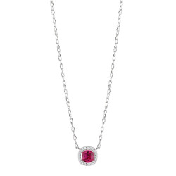 Brosway Elegantní stříbrný náhrdelník Fancy Passion Ruby FPR132