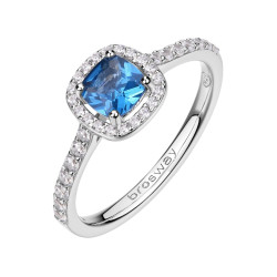 Brosway Elegantní stříbrný prsten Fancy Freedom Blue FFB129 52 mm