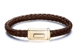 Brosway Fashion kožený náramek pro muže Logan BOA12 21 cm