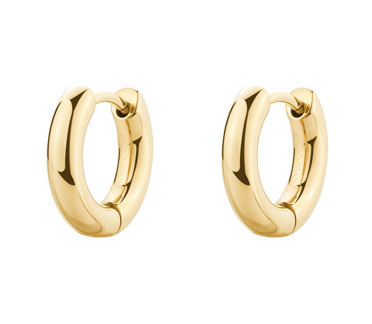 Brosway Minimalistické kruhy z pozlacené oceli Perfect BPC43