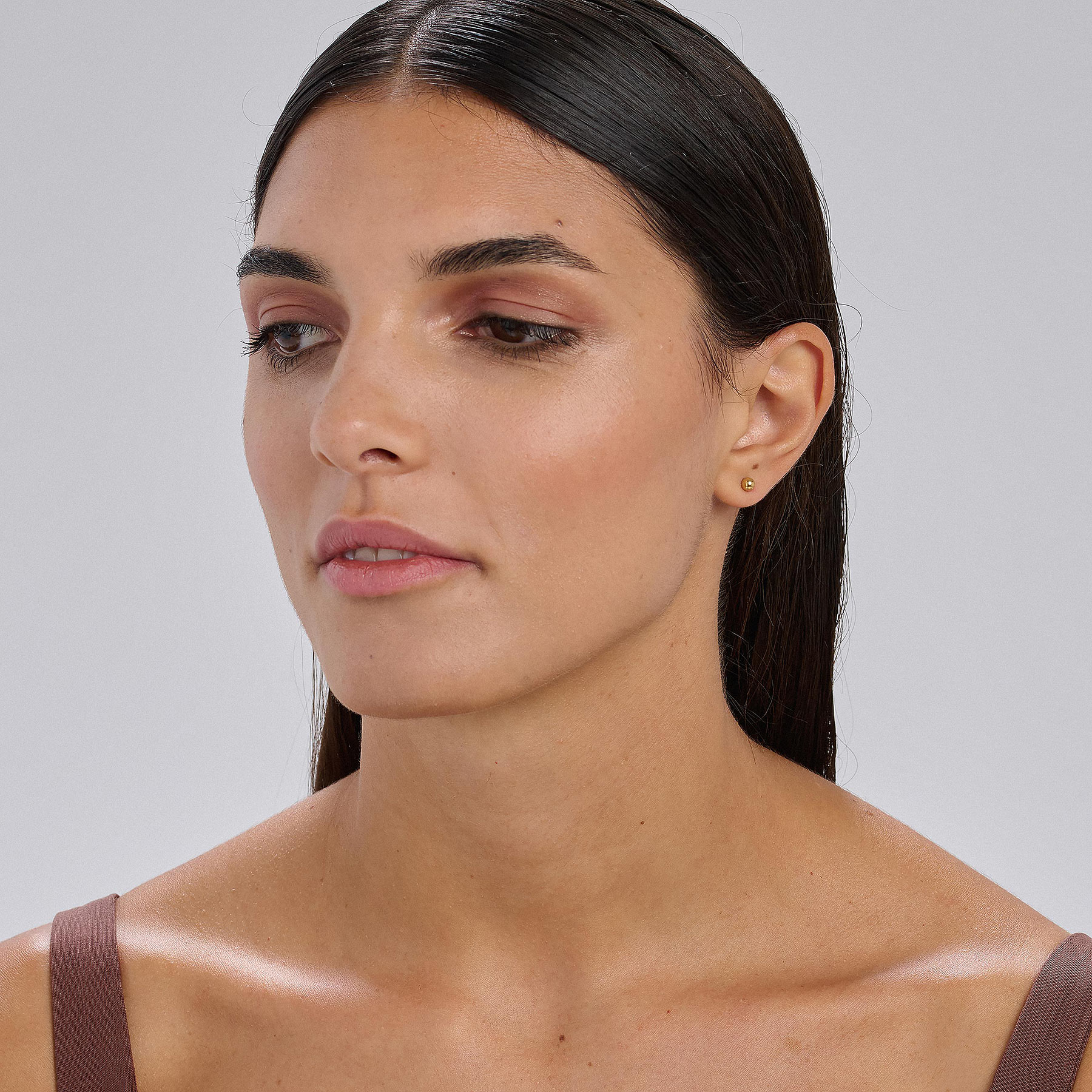 Brosway Minimalistické pozlacené náušnice Essential BNL11 0,4 cm