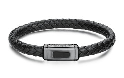 Brosway Nadčasový kožený náramek pro muže Logan BOA13 21 cm