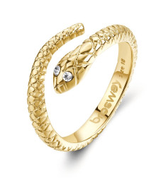 Brosway Originální pozlacený prsten Had Chakra BHKR006 52 mm