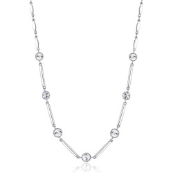 Brosway Slušivý ocelový náhrdelník s čirými krystaly Affinity BFF158