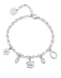 Brosway Stylový ocelový náramek s přívěsky Chakra BHKB251