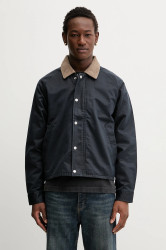 Bunda Abercrombie & Fitch tmavomodrá barva, přechodná, KI132-5090-221