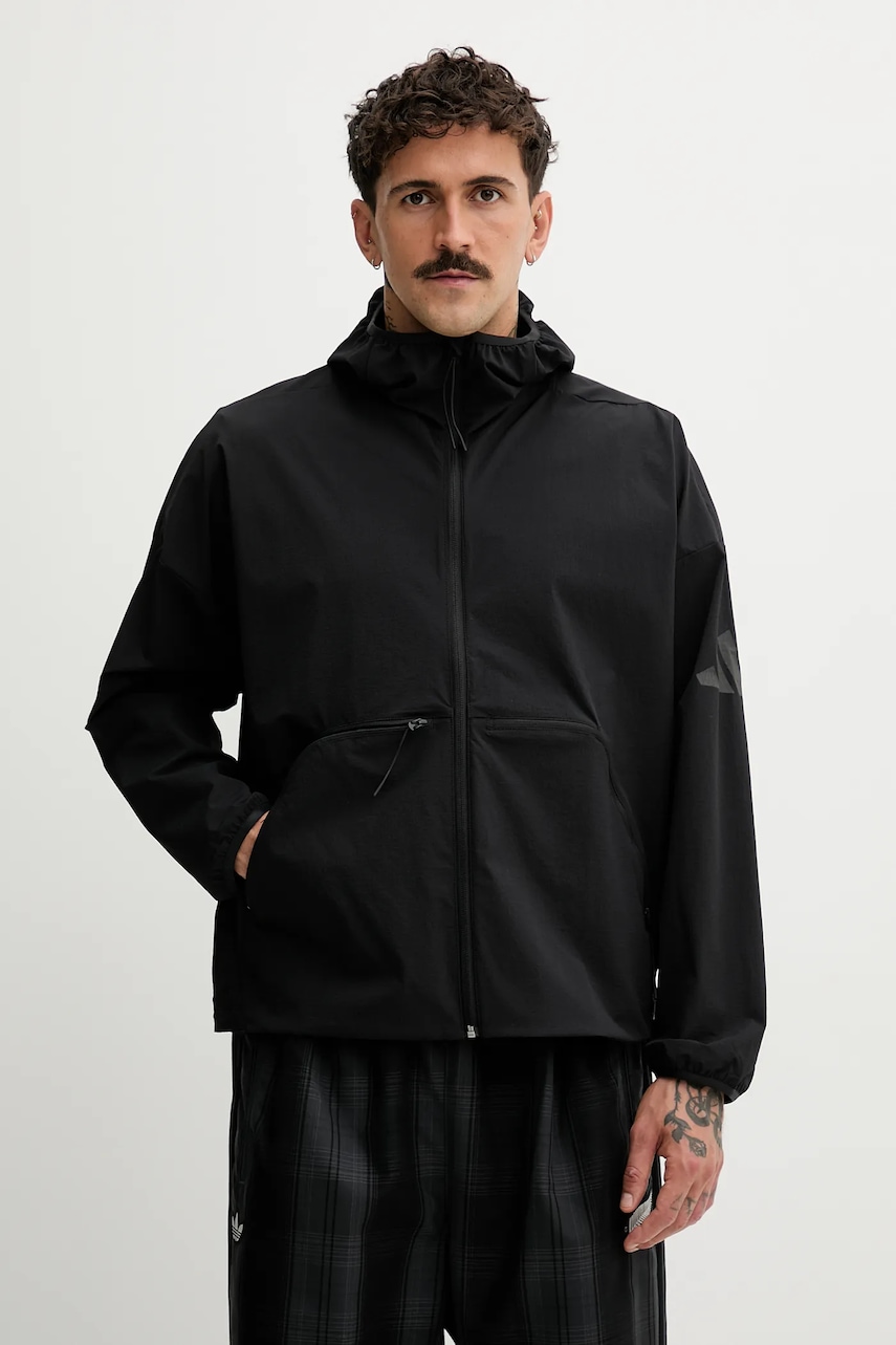 Bunda adidas Myshelter černá barva, přechodná, JM3936