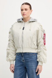 Bunda Alpha Industries Short Hooded Bomber Light W