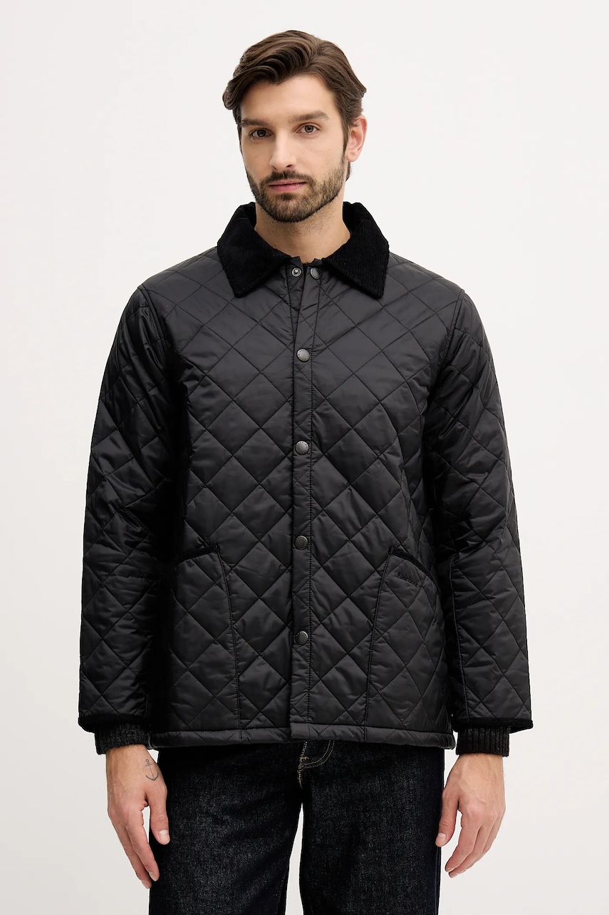 Bunda Barbour LIDDESDALE černá barva, přechodná, MQU1794