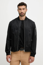 Bunda BOSS H-Comber-253 černá barva, přechodná, 50544097