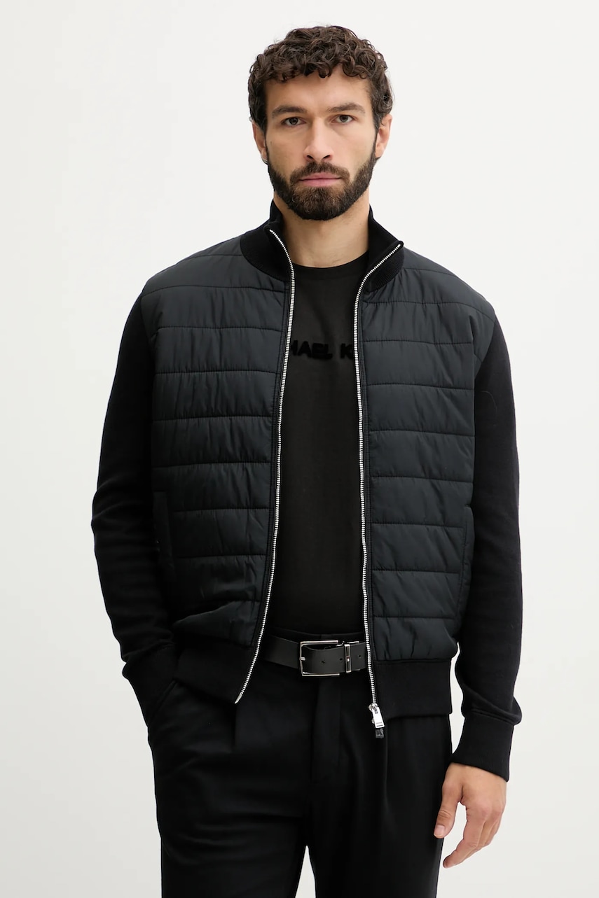 Bunda BOSS H-Hernesto černá barva, přechodná, 50549991