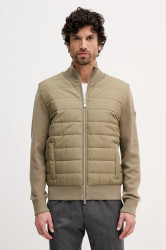 Bunda BOSS H-Hernesto hnědá barva, přechodná, 50549991