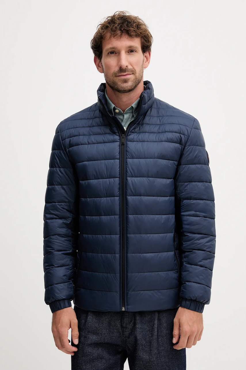 Bunda BOSS Orange Oden2 tmavomodrá barva, přechodná, 50549252