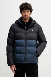 Bunda Calvin Klein Jeans černá barva, zimní, LV04RD527G