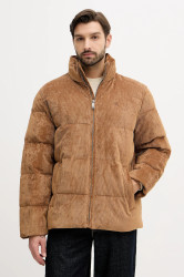 Bunda Calvin Klein Jeans hnědá barva, zimní, LV04RD501G