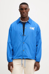 Bunda Calvin Klein Jeans modrá barva, přechodná, LV04RC515G