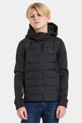 Bunda Didriksons KAPRIS KIDS FZ 3 černá barva, 505956