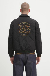 Bunda Drôle de Monsieur La Veste Slogan Tresses černá barva, zimní, H.JT236.PL163