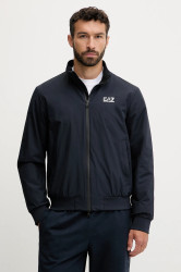 Bunda EA7 Emporio Armani tmavomodrá barva, přechodná, PNFZZ.8NPB20