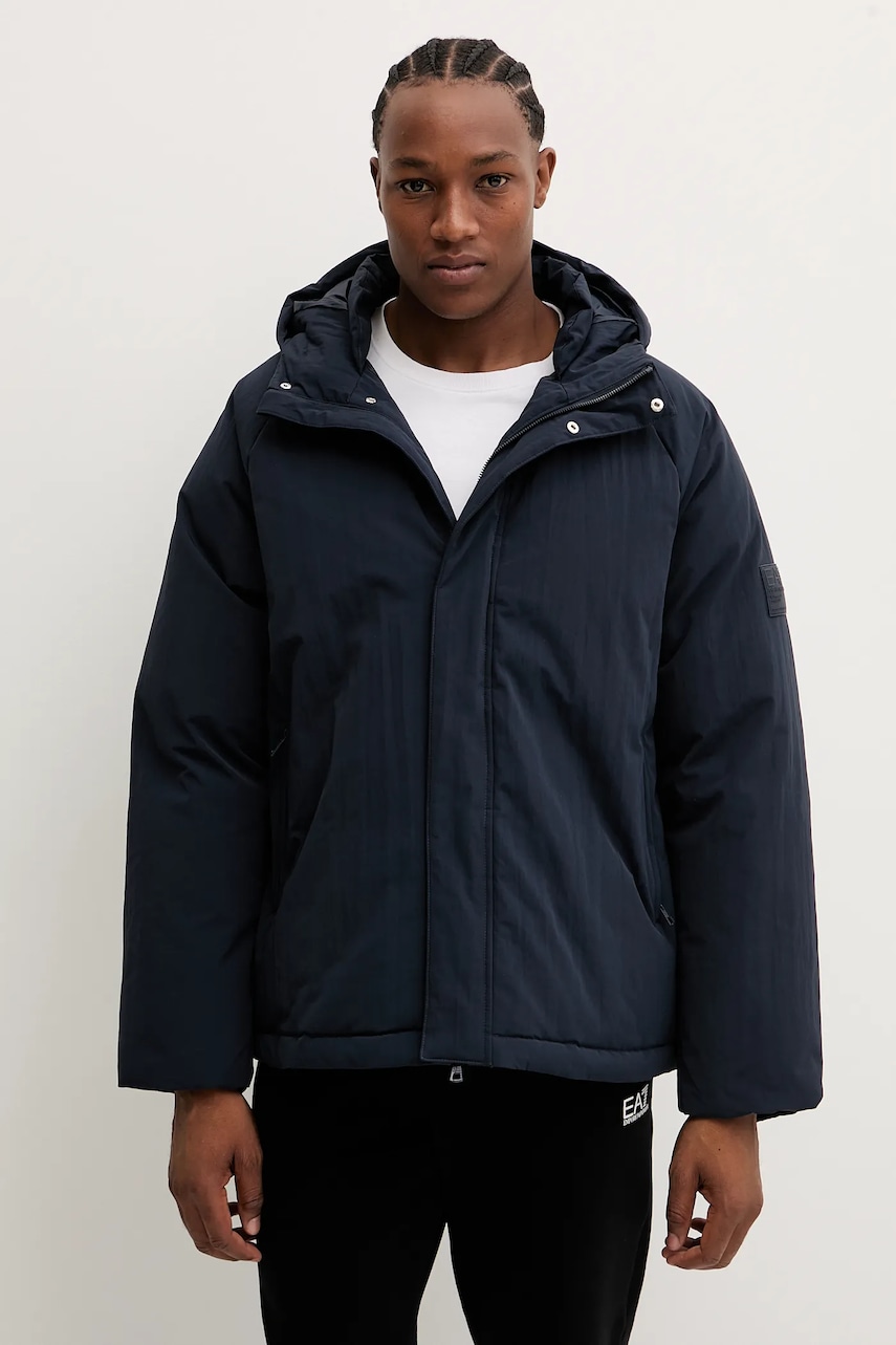 Bunda EA7 Emporio Armani tmavomodrá barva, zimní, AF16828.7X000134